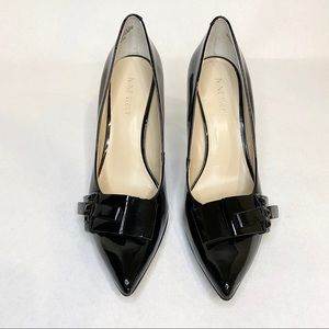 Nine West black patent leather high heels
